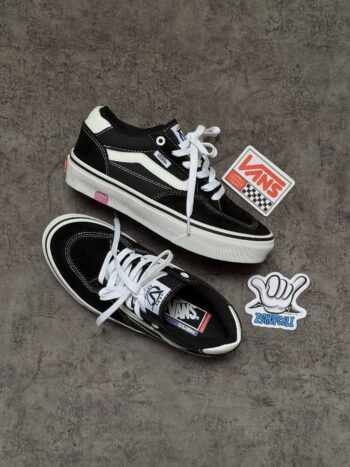 Tenis Clásicos Skateboarding Negros Rowan Vans Unisex