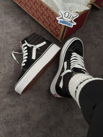 Bota Vans SK8 Hi Negros Plataforma  (Stack)